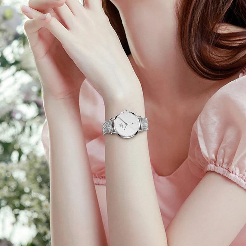 Relógio Feminino Petie Classic Silver 33mm