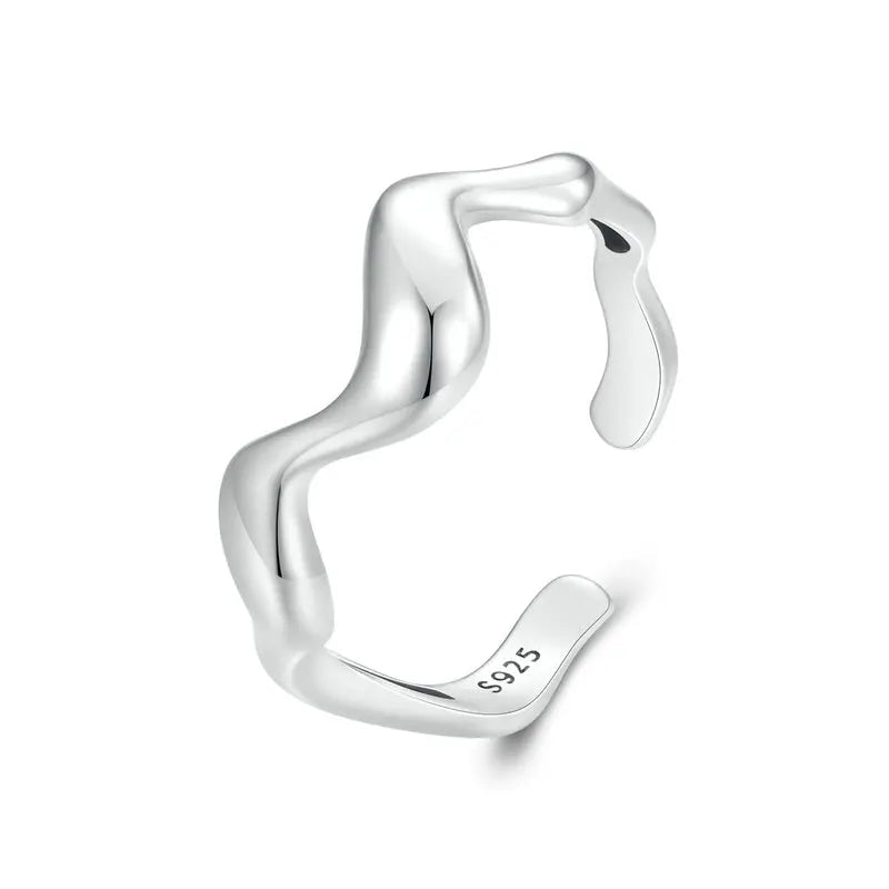 Anel Feminino Prata Ondara