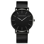 Relógio  Maculino Minimalista Nero Noctis 40mm