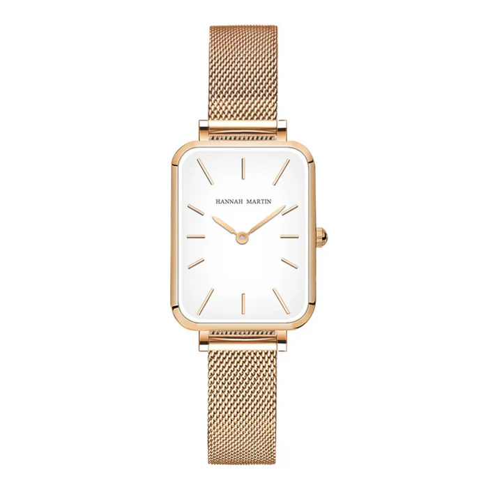 Relógio Feminino Quadrado Ivory Rosé 34mm