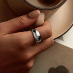 Anel Feminino Ajustável  De Prata  Audrey