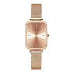 Relógio Feminino Quadrado Aurora Rosé 34mm