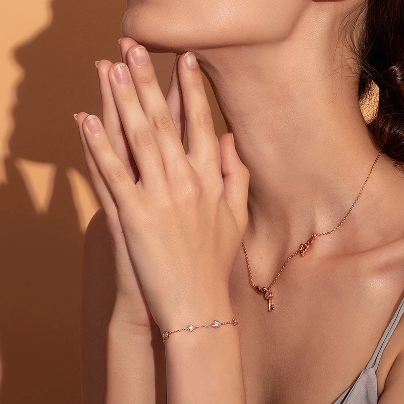 Pulseira Feminina Amelie Rosé