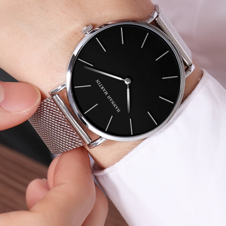 Relógio Minimalita Masculino Inox Tenebris 40mm