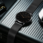 Relógio  Maculino Minimalista Nero Noctis 40mm