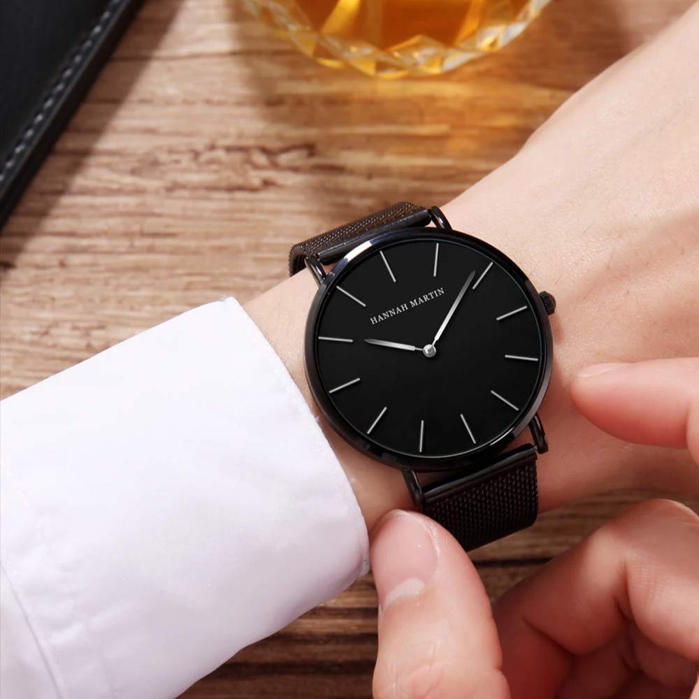 Relógio  Maculino Minimalista Nero Noctis 40mm