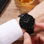 Relógio  Maculino Minimalista Nero Noctis 40mm