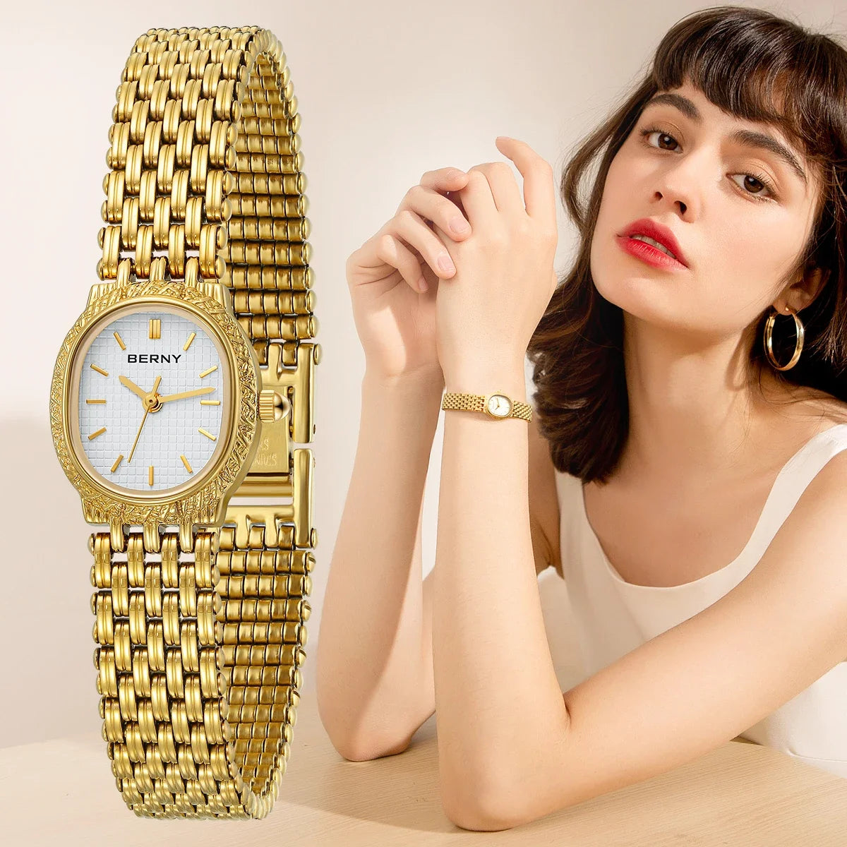 Relógio Feminino Mini Aurélie Blanc 22mm
