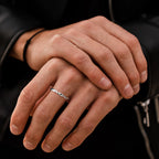 Men's Simple Twisted Rings,Adjustable Metal Minimalist Wedding Ring Mobius Rings,Thin Classic Polished Unisex Ring