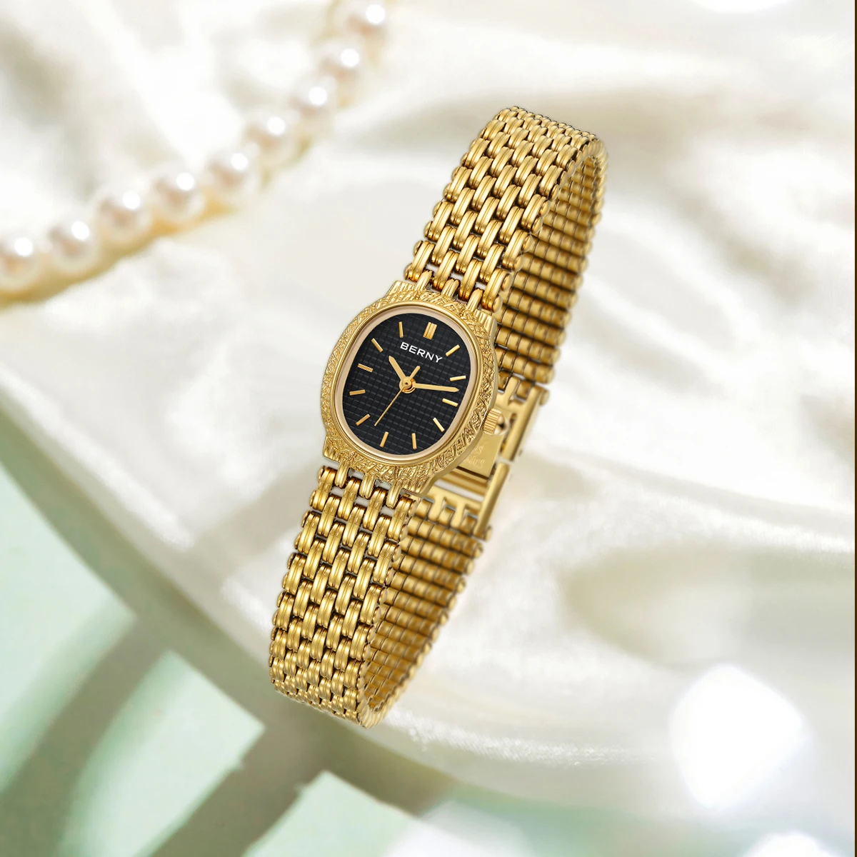 Relógio Feminino Mini Aurélie Noir 22mm