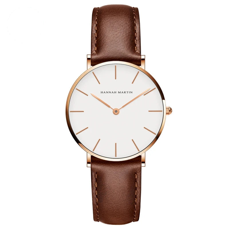 Relógio Feminino  Pulseira de Couro Serena 36mm
