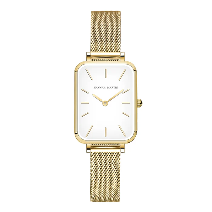 Relógio Feminino Quadrado  Square Senza Gold 34mm
