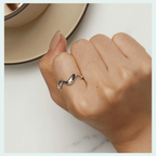 Anel Feminino Prata Ondara