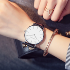 Relógio Pulseira de Couro Feminino Lunor 36mm