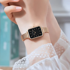Relógio Feminino Quadrado Noir Rosé 34mm