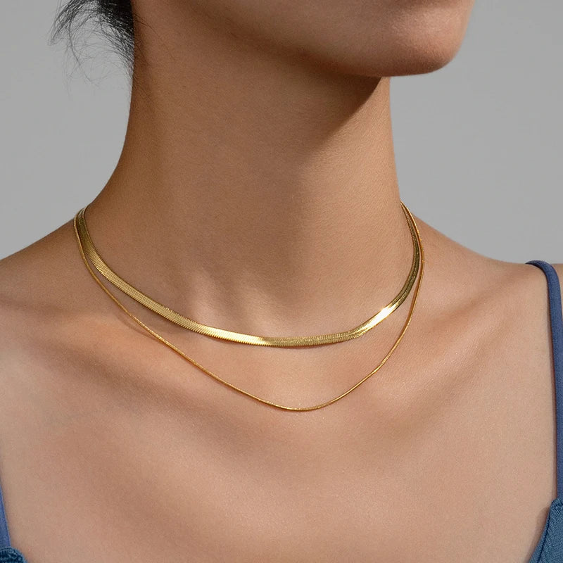 Colar Feminino Minimalista Célie 2mm e 3mm - Andreas Reale