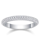 Anel Feminino Ouro Branco Lumière