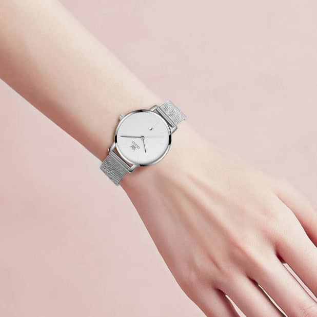 Relógio Feminino Petie Classic Silver 33mm