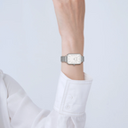 Relógio Feminino Quadrado Luna Silver 34mm