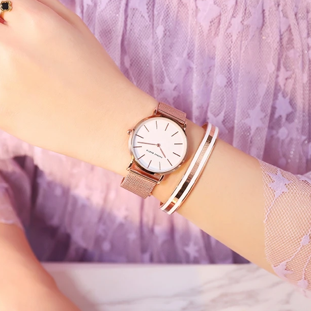 Relógio Minimalista Feminino Luce Rosata 40mm