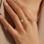 Anel Feminino Dourado Florence